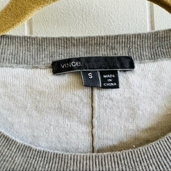 Vince Double-faced Striped Gray Sweater size S - Picture 6 of 10